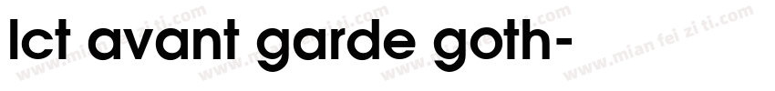 lct avant garde goth字体转换